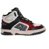 Hip leren sneakers zwart/wit/rood Jongens Leer Meerkleurig - maat 33