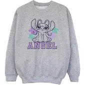 Disney Meisjes Lilo & Stitch Engel Sweatshirt (Sportgrijs)
