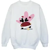 Disney Meisjes Mickey Mouse Car Print Sweatshirt (Wit)