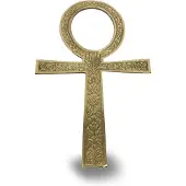 Green Tree Candle Ankh - Brass - 15cm