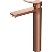 AM.PM Wastafelmengkraan, hoog model, roze goud. Badkamerkraan voor wastafel, mengkraan met één hendel, geschikt voor wastafelbladen