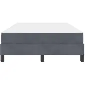 vidaXL Boxspring bed met matras Donkergrijs 120 x 200 cm Stof