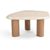Starfurn Salontafel Nuvé - Organisch Hout/Marmer - 84x75x35cm