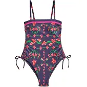 Ted Baker Shaping-badpak navy / groen / pink / rood