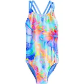 Next Badpak azuur / geel / oranje / pink