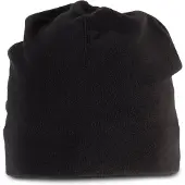 K-Up Gerecycleerde muts van fleece KP883 - Black - 55 cm