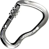 Kong Italy Ferrata Twist Lock Gepolijst Karabijnhaak Zilver