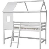 Happy Garden Tussenbed voor kinderen 190x90cm wit MARGOT