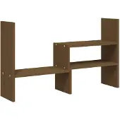 vidaXL Monitorstandaard (39-72)x17x43 cm grenenhout honingbruin