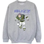 Disney Meisjes Lightyear Buzz Sprong naar Actie Sweatshirt (Sportgrijs)