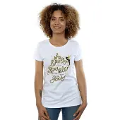Disney Dames/Dames Tinkerbell Sterren Katoenen T-Shirt (Wit)