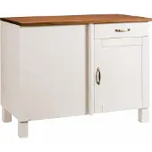 Notio Living Alby-Hoekkast - 60 cm - Wit/Honing