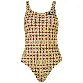 Turbo Flower 70 Swimsuit Geel 3XL Vrouw