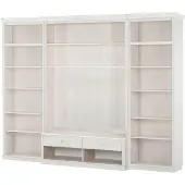 Notio Living Anita-Boekenkast Tv-lowboard - Wit Grenen