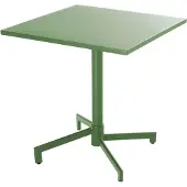 Oviala - Vierkante bistro-tuintafel met cactusgroen opklapbaar blad - Palavas