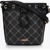 WITTCHEN Dames Bucket Bag in Eco-leer met Monogram Zwart