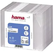 Hama CD-Slim-Box, 20er-Pack, Transparent
