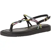 Tamaris Teenslipper geel / lichtgroen / lichtroze / zwart