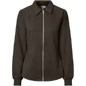 Pieces Sweatvest 'PCFilucca' donkerbruin