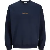 Jack & jones Junior Sweatshirt 'JORNORREBRO' donkerblauw / oranje