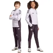 Adidas Manchester United Trainingspak 1/4-Zip 2025-2026 Kids Paars Zwart