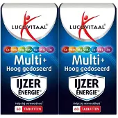 Lucovitaal 2x Multi IJzer Energie Hoog Gedoseerd 60 tabletten