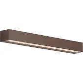 QAZQA Industriële buiten wandlamp roestbruin 55cm incl. LED IP65 - Hannah
