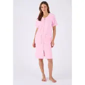 Damart - Jurk lounge badstof - Dames - Roze - 42-44 (M)