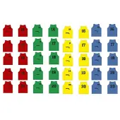 Softee Numbered 16-20 Trainingsvest 5 Eenheden