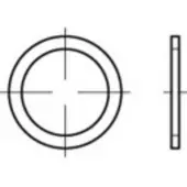 Toolcraft TO-5454501 Afdichtring 17 mm DIN 7603 Aluminium 100 stuk(s)