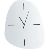 Beliani ALMANSA - Wandklok - Zilver - Glas