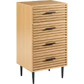 Beliani KEITH - Ladekast - Lichtbruin - MDF