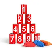 BS Toys Blikgooien - Rood met Cijfers