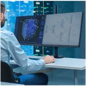 Ergotron LX Dual Arm Stacking Tall Desk Mount Tafelbeugel voor monitor Aantal monteerbare displays: 2 Display(s) 38,1 cm (15) - 101,6 cm (40) Zwart In hoogte