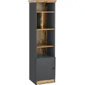 Notio Living Castor-Boekenkast - 5 Vakken - Grijs Eiken