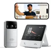 Switchbot Slimme deurbel | Op accu (Draadloos) | 2K (Quad HD) | Grijs | IP65 | WiFi