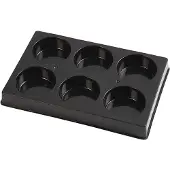 Packlinq Waterverf palet, d 44 mm, afm 11x16 cm, zwart, 1 stuk