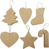 Packlinq Kersthangers, H: 7+8 cm, 6 stuk/ 1 doos