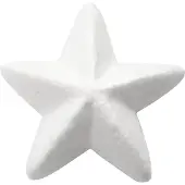 Packlinq Sterren, b: 11 cm, wit, styropor, 25stuks