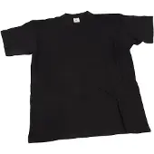 Packlinq T-shirts, B: 32 cm, afm 3-4 jaar, ronde hals, 145 gr, zwart, 1 stuk