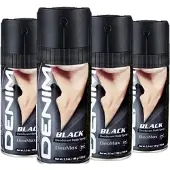 Denim Deo Spray – Black - 4 x 150 ml