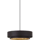 QAZQA Moderne hanglamp zwart 50cm 3-lichts - Drum Duo