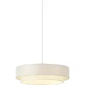 QAZQA Moderne hanglamp wit 50cm 3-lichts - Drum Duo