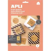 Agipa papieren draagtas - kraftpapier, groot, bruin