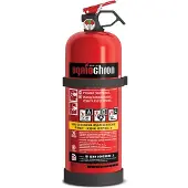 OGNIOCHRON Poederblusser Brandblusser GP1 ABC Branden Met Muurbevestiging 3Kg Rood - Universele ABC Brandblusser Voor Huis En Auto Veiligheid