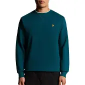 Lyle & Scott Heren Truien & Vesten Crew Neck Sweatshirt - Petrol - Maat L