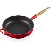 Le Creuset Signature Sauteerpan met houten handvat Kersenrood Ø 28cm 3,6L