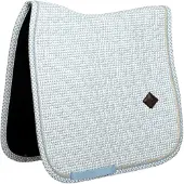 Kentucky Horsewear Horsewear - Zadeldoek velvet flags printing light blue dressuur cob