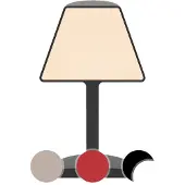 SmartaSaker | Tafellamp | Twin | Op Accu | Zwart - oplaadbaar - dimbaar - voor binnen en buiten