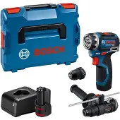 Bosch GSR 12V-32 FC 12V Accu Schroefboormachine Set Met Opzetstukken (2x2.0Ah Accu) In L-Boxx